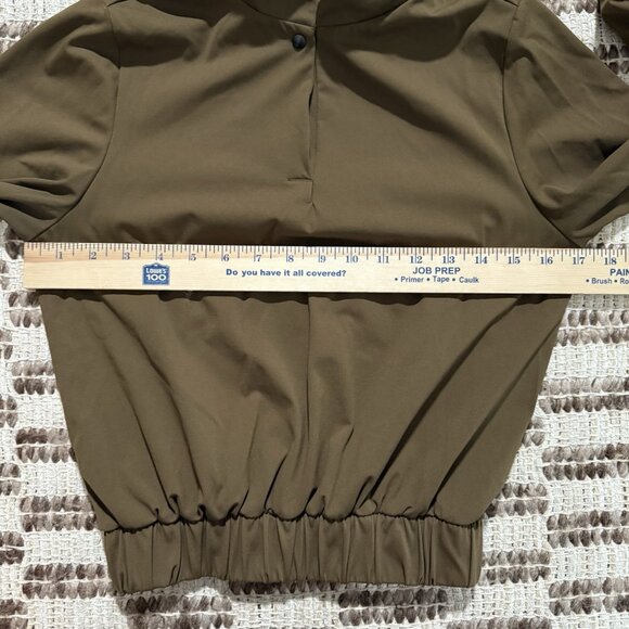 Aday Womens Pullover 1/4 Snap Top Size XS Performance Workout Travel Long Sleeve - Picture 6 of 10